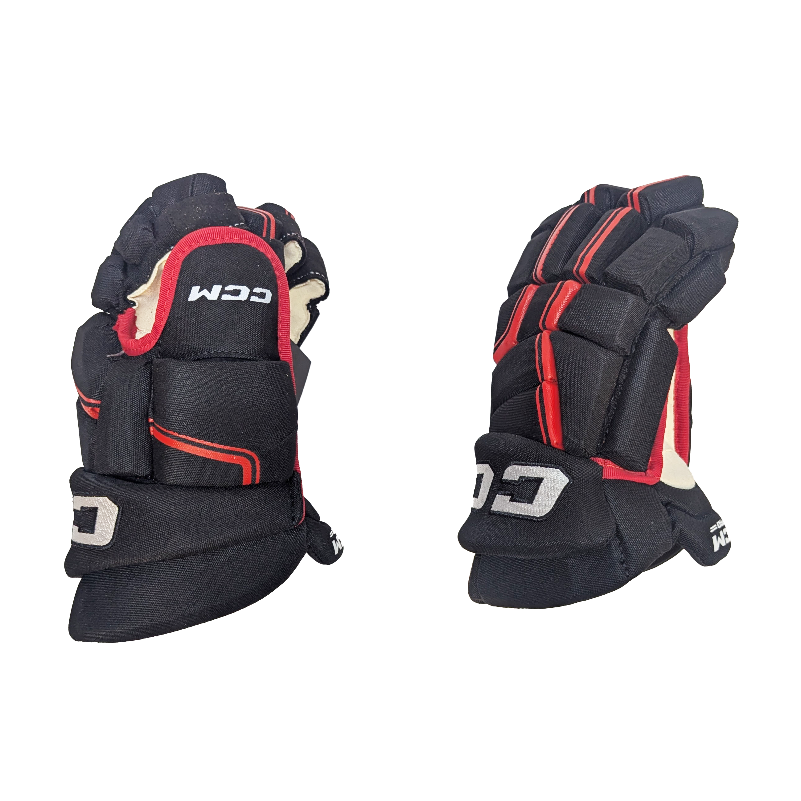 CCM HGQLXP - Gant NHL Pro Stock - Blackhawks de Chicago (noir/rouge)